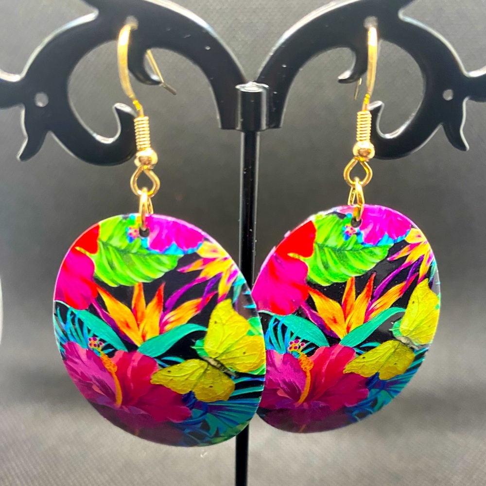 Colorful Round Earrings